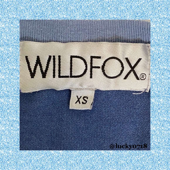 Wildfox Blue & White USA Pullover Sz XS - Picture 6 of 7